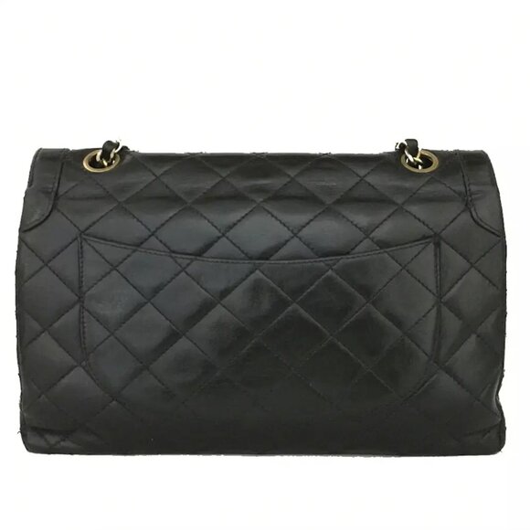 Vintage Chanel Limited Paris Edition Double Flap Diana with 24k Gold Hardware - Picture 4 of 10